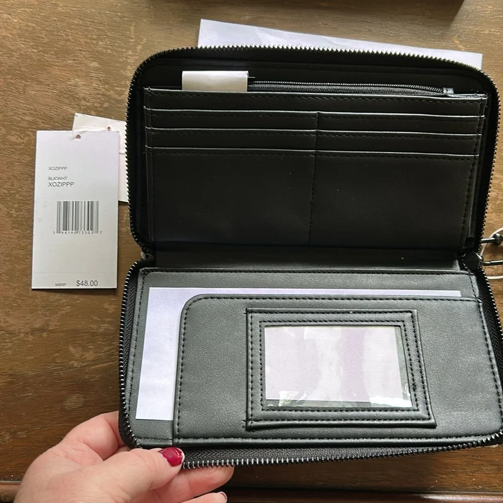 Betsy Johnson NWT Houndstooth Wristlet Wallet - Picture 6 of 7
